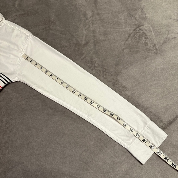 Ralph Lauren Long Sleeve Button-Down Shirt Men's Medium White Multicolor Stripes - Picture 6 of 6